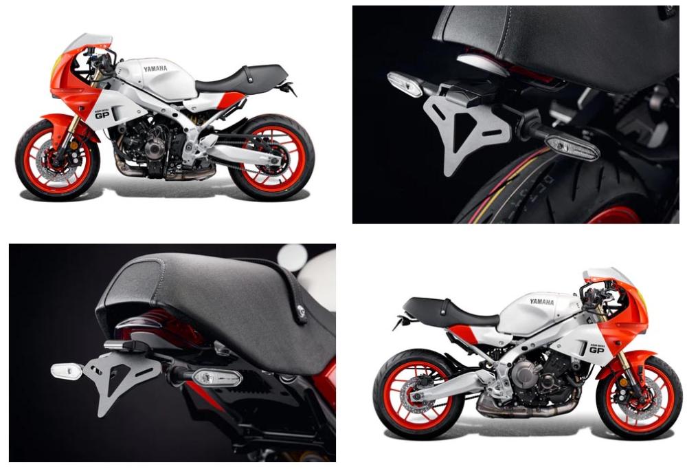 Yamaha XSR 900 number plate holder from 2022 by Evotech Performance